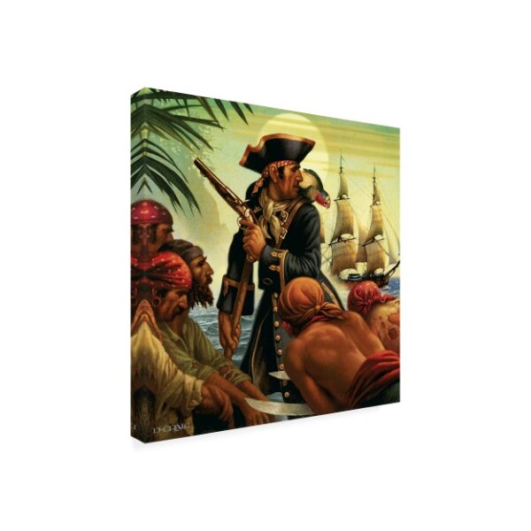 Dan Craig 'Treasure Island' Canvas Art,18x18